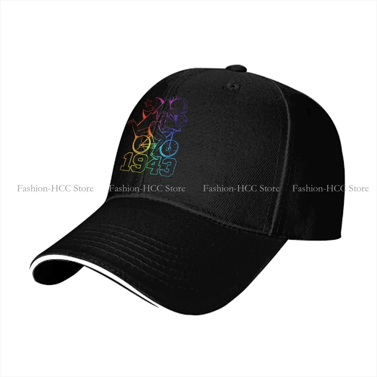 Summer Cap Sun Visor 1943 Psychedelic Hallucinogen Hip Hop Bike Bicycle Cycling Peaked Hats