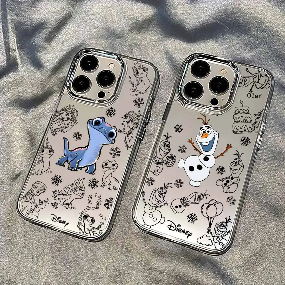 

Frozen Cute Anime Phone Case For Redmi 14C 13 Note 14 13 12S 12 11S 11T 10 9S Pro Max Plus Transparent Cover