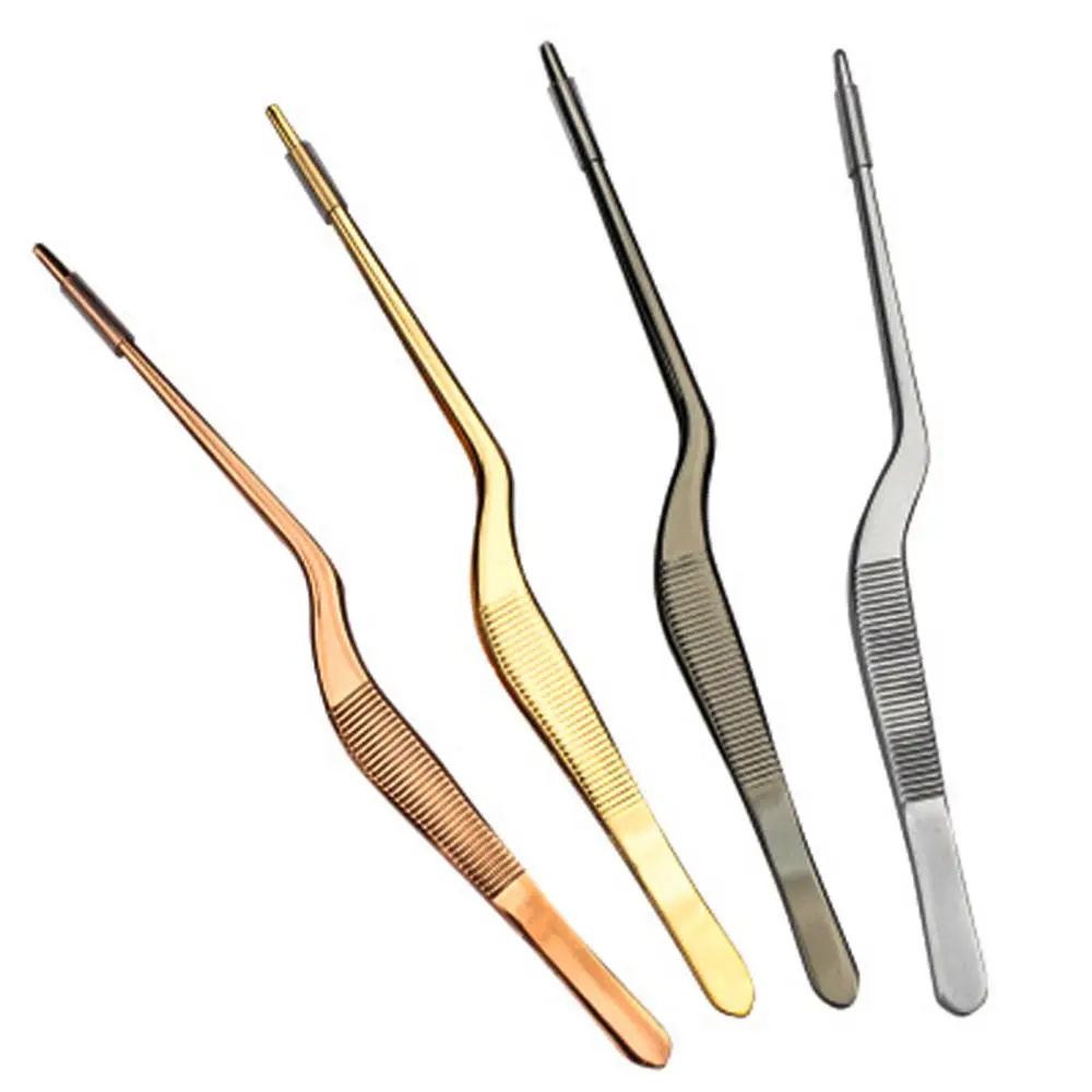 1Pcs Stainless Steel Medical Tweezers Professional Ear Cleaner Care Ear-Pick Tool Top Quality Bending Tools Cleaning Earwax Pick