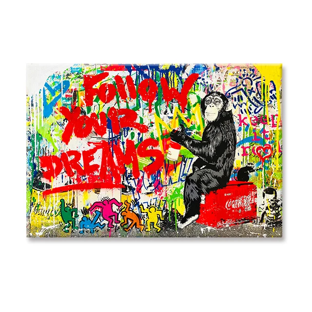 NONE Banksy Street Art Poster Multi-color 7