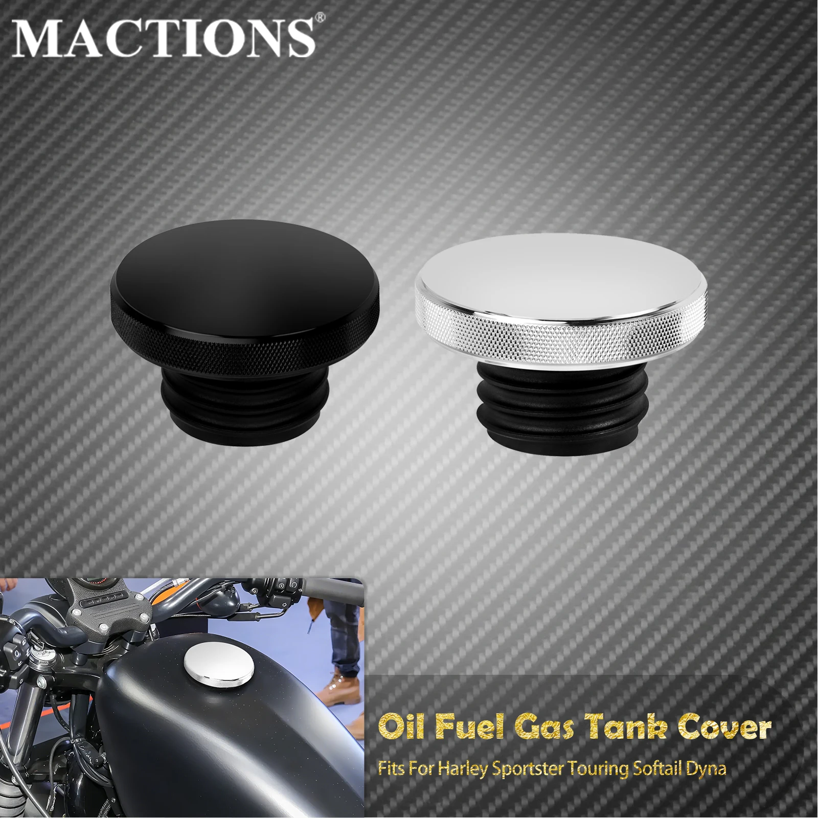 Tampa de óleo decorativa ventilada para tanque de combustível de motocicleta, para harley sportster xl 883 touring road king softail low rider fat boy dyna