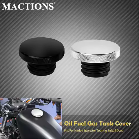 Motorcycle Fuel Gas Tank Vented Decorative Oil Cap For Harley Sportster XL 883 Touring Road King Softail Low Rider Fat Boy Dyna