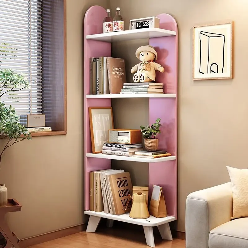 All solid wood bookshelf floor shelf household living room multi-layer bedroom simple and simple storage storage bookcase