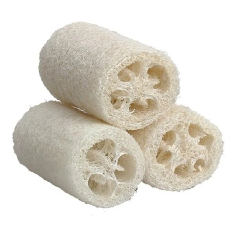 50Pcs Natural Loofah Exfoliating Bath Sponge Natural Loofah Exfoliating Bath Sponge White