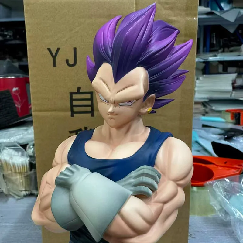 27cm/10.63inch Dragon Ball Z Majin Vegeta Figure Ultra Vegeta Super Saiyan Action Figures YJ Statue Collection Model Toys Gifts view 3