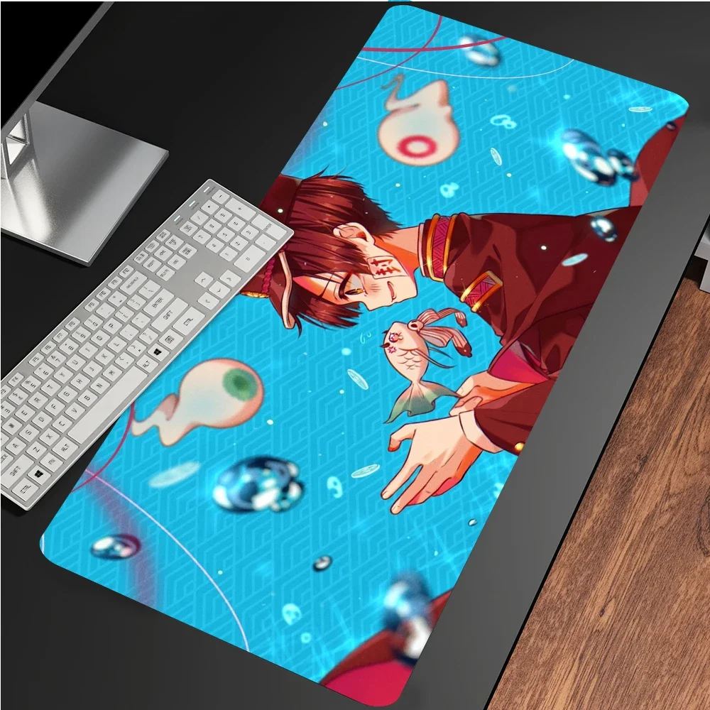 Anime Jibaku Shounen Hanako kun Gamer Play Mats Rubber Art Speed Mouse Pad Large Size for Gaming Decorate The Desktop Mouse pads