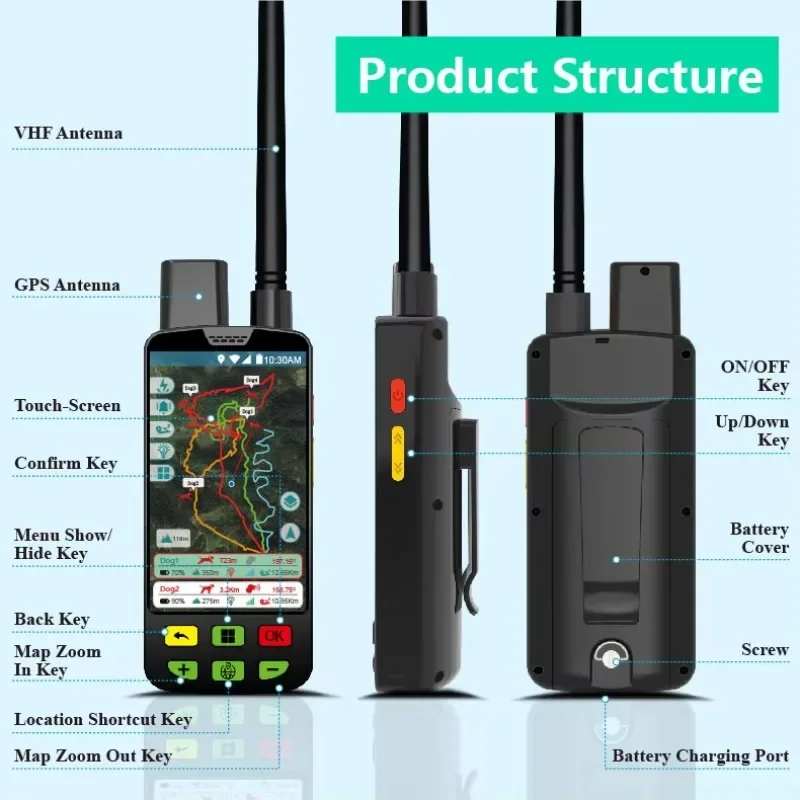 Venta caliente cazadores profesionales perro de caza de larga distancia GPS seguimiento Collar de entrenamiento Alpha Tracker y pista de perros