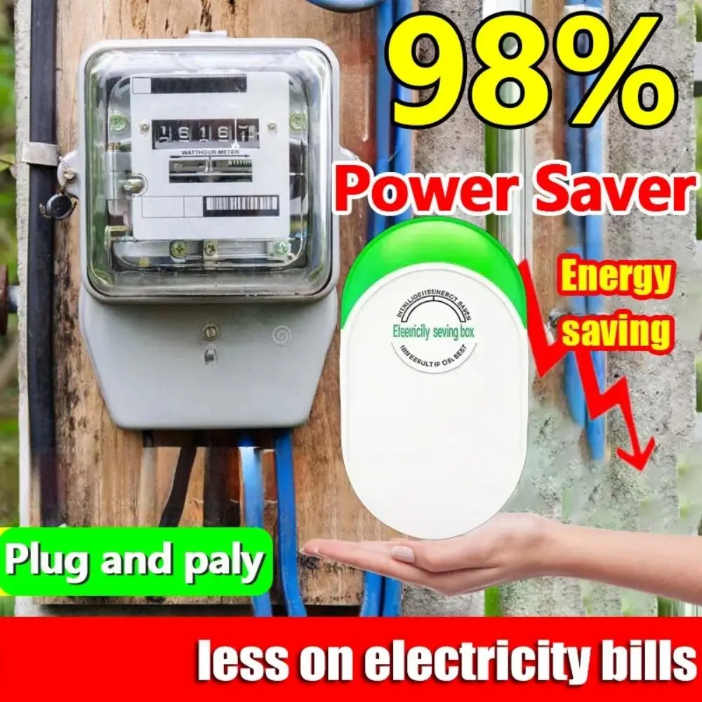 

US/EU/UK Adapter Electricity Saving Box Stable Performance Smart Electric Energy Saver Power Save Saver Cost Reducing