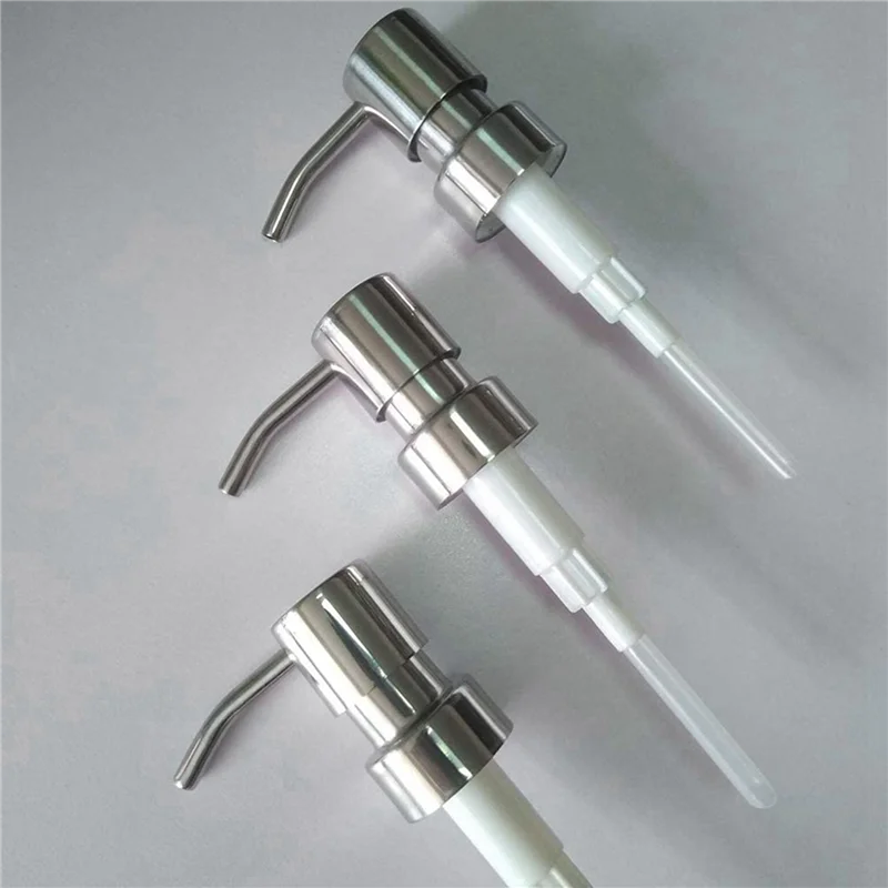 

ABAH-50 шт., сменный насос для мыла из нержавеющей стали, 28 зубьев, металлические насадки для бутылок, головка дозатора лосьона