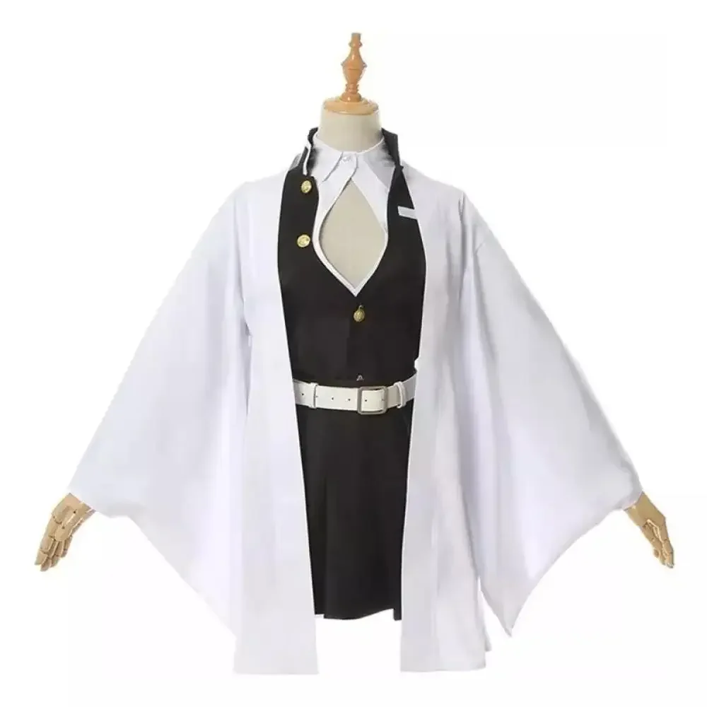 Anime Demone Slayer Kanroji Mitsuri Costume Cosplay Kimetsu No Yaiba Kanroji Mitsuri Uniformi Maschera di Halloween Per I Bambini Festa Per Adulti