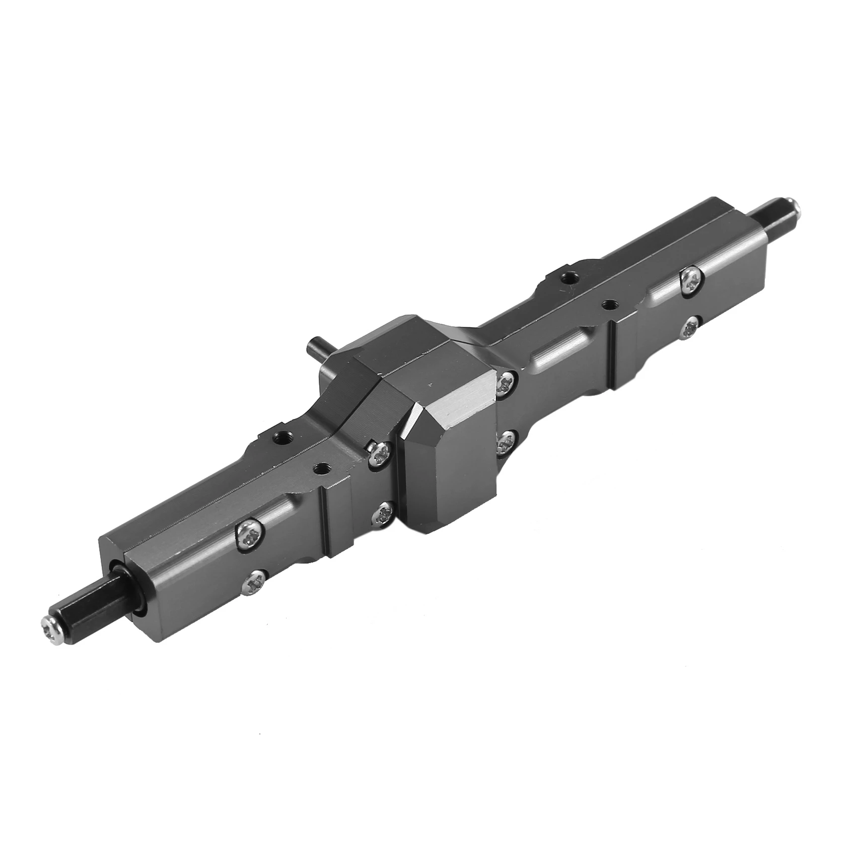 MACH-For WPL 1/16 B16 B36 6WD استبدال ترقية الجبهة/الخلفية/الجسر المحور جزء مجموعة شاحنة RC قطع غيار السيارات سبائك الألومنيوم دائم