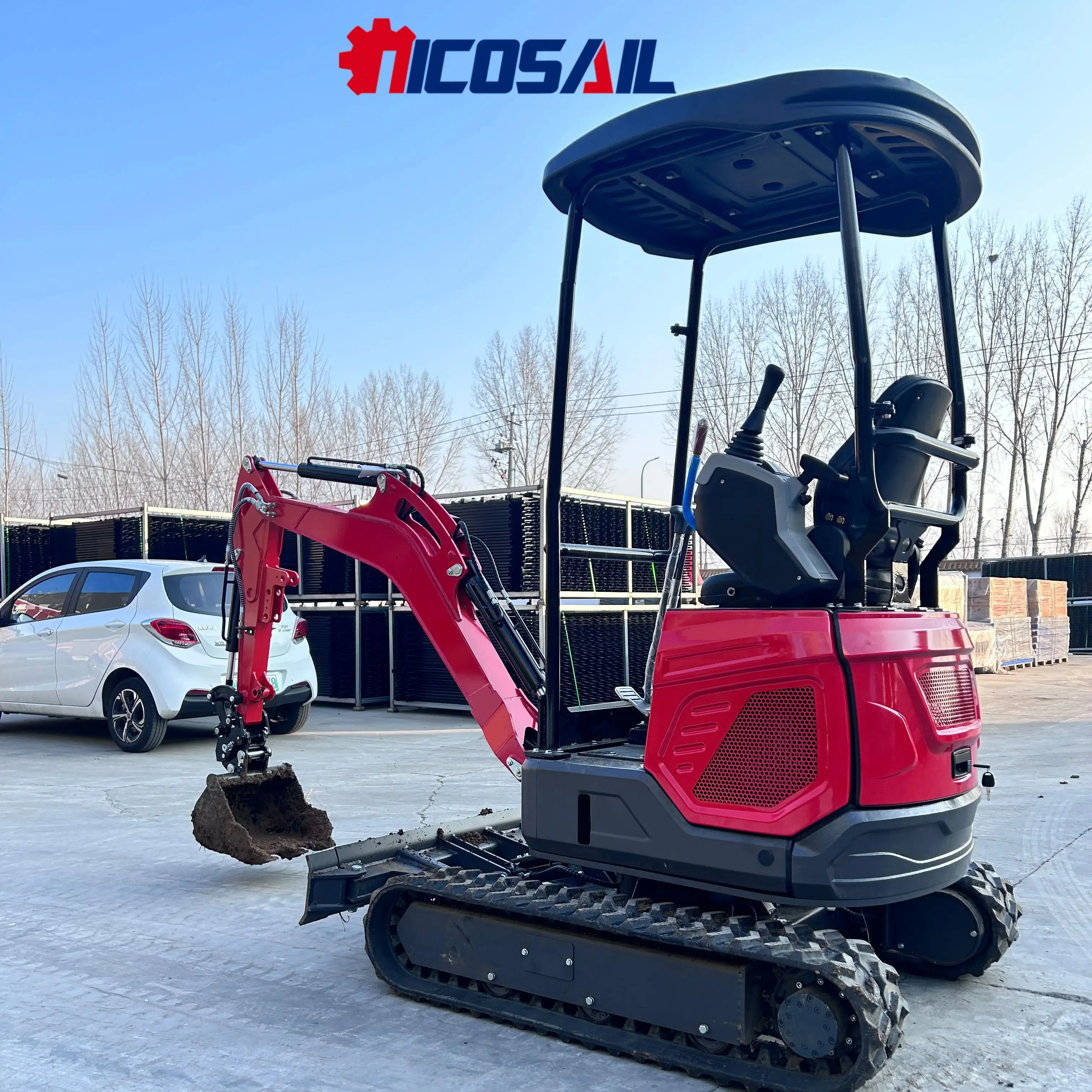 

1.8 ton mini excavator for sale, small mini excavator with engine, motor, and gear as core components