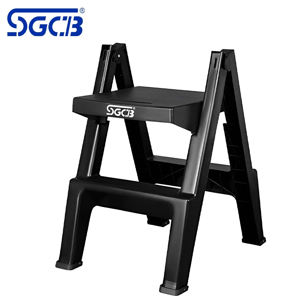 

SGCB Multi-functional Folding Ladder Car Beauty Special Plastic widened and thickened portable cleaning stool Step Ladder tools