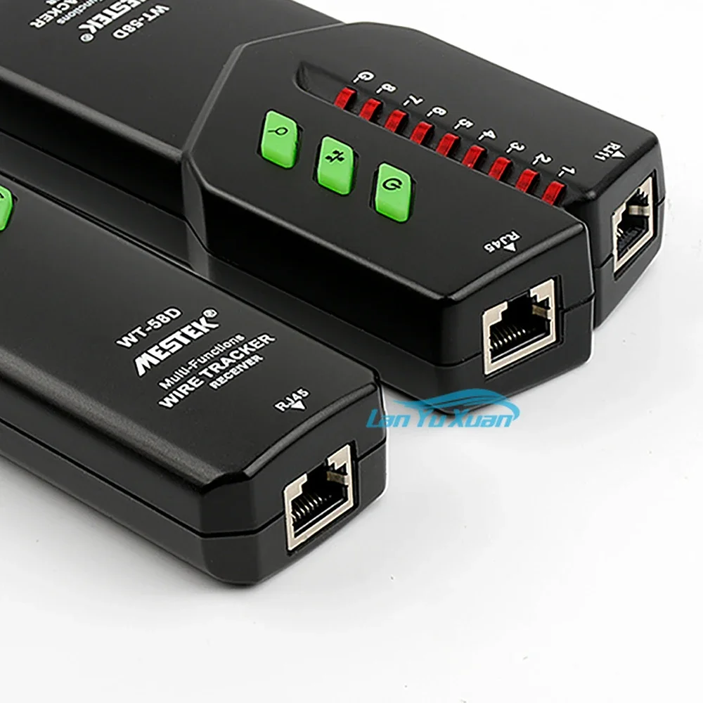 MESTEK WT58D Multifungsi Penguji Kabel Jaringan Rj45 Rj11 Pencari Jalur Kabel Listrik Pelacak Diagnostik Detektor Nada