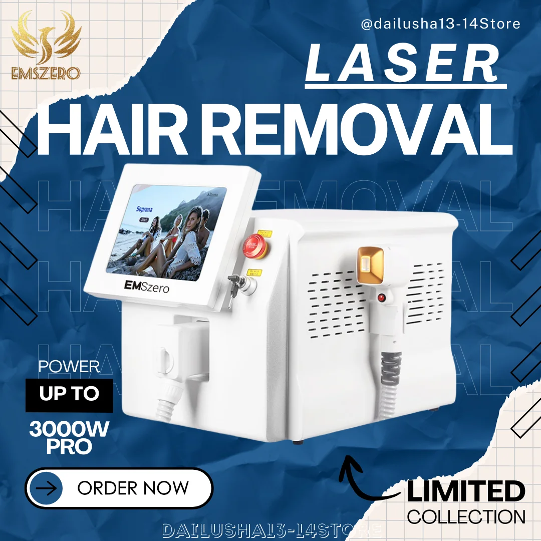 Professional 808nm Diode Laser Hair Removal Machine Three Wavelengths Ice Titanium Permanent Device For Salon