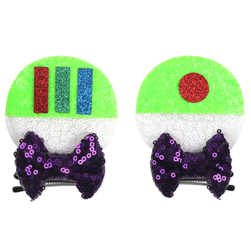 1pc Beliebte Maus Ohren Bogen Haar Clips für Mädchen Thema Pack Reise Glitter Haarnadeln Kinder Festival Party DIY Haar zubehör – Detail 14