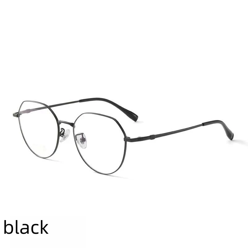 

53mm Ultra-light High Quality Pure Titanium Eyewear Men Retro Round Decorative Optical Prescription Glasses Frame Women T847