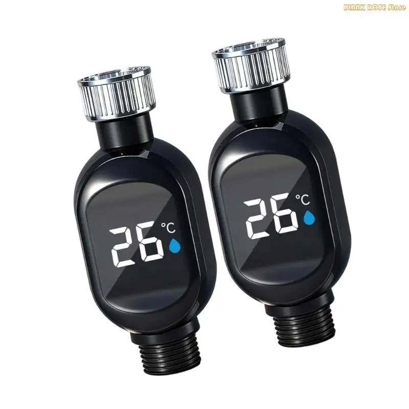 K1AE Fast Response Thermal Shower Head Display Real Time Water Temprature Tracking Strong Steel Bathroom Accessory