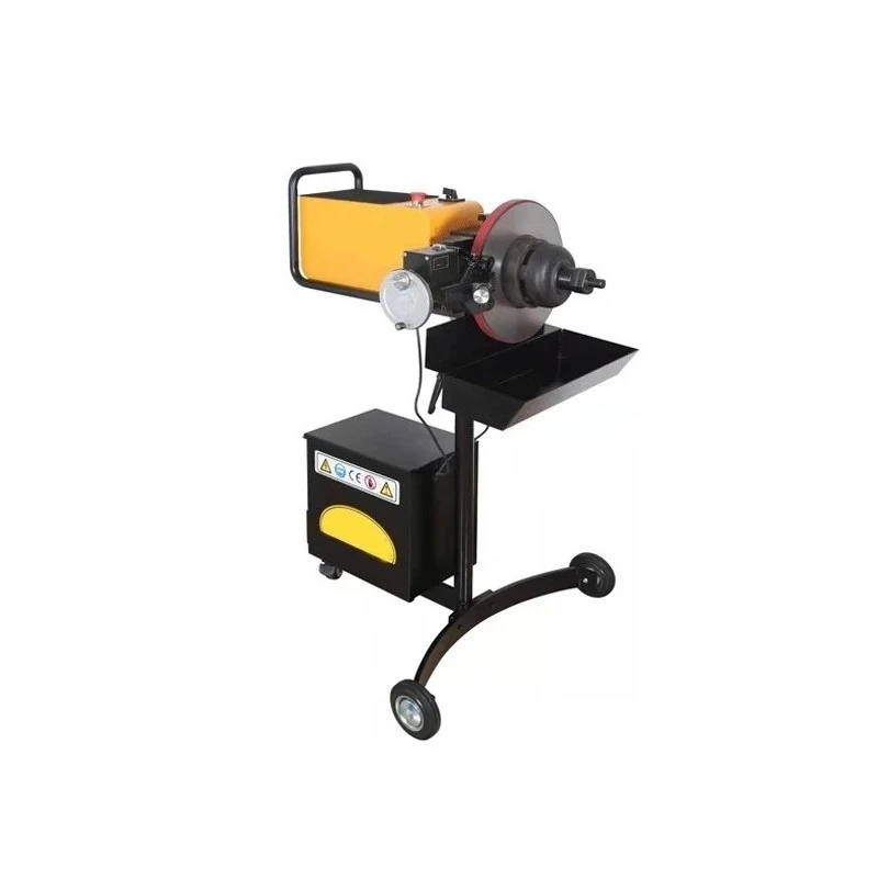 AM-983 Portable Bifunctional Automobile Brake Disc Repair Machine 110V/220V with Rollers for Lathe Positioner Grinder