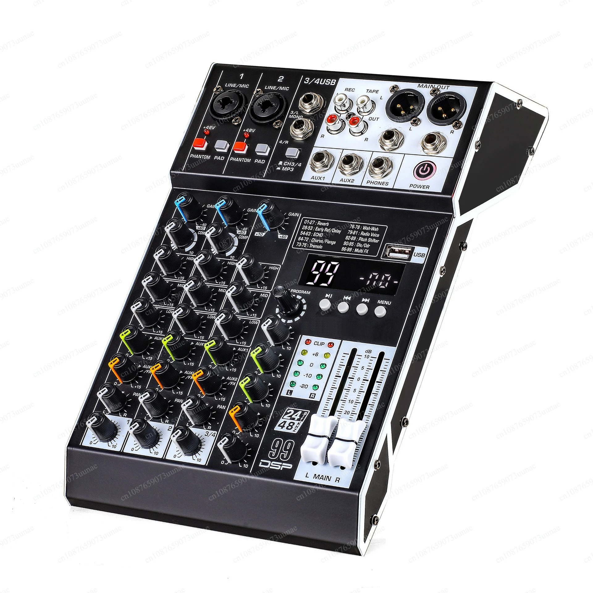 Mixer Professional Conference Room Bluetooth Reverb Console