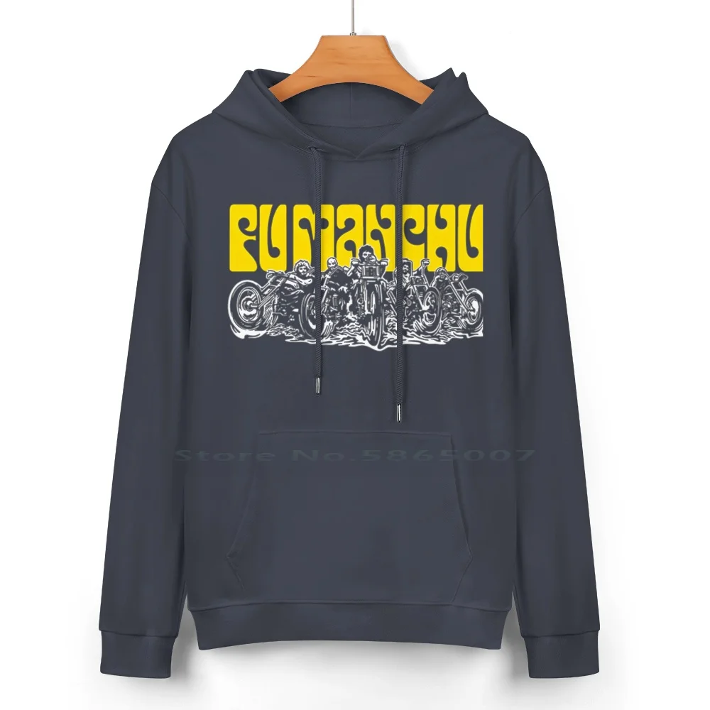 Emperor Fu Manchu Pure Cotton Hoodie Sweater 24 Colors Fuzz Wah Sax Rohmer Emperor Fu Manchu Grindhouse Shang Chi 100% Cotton