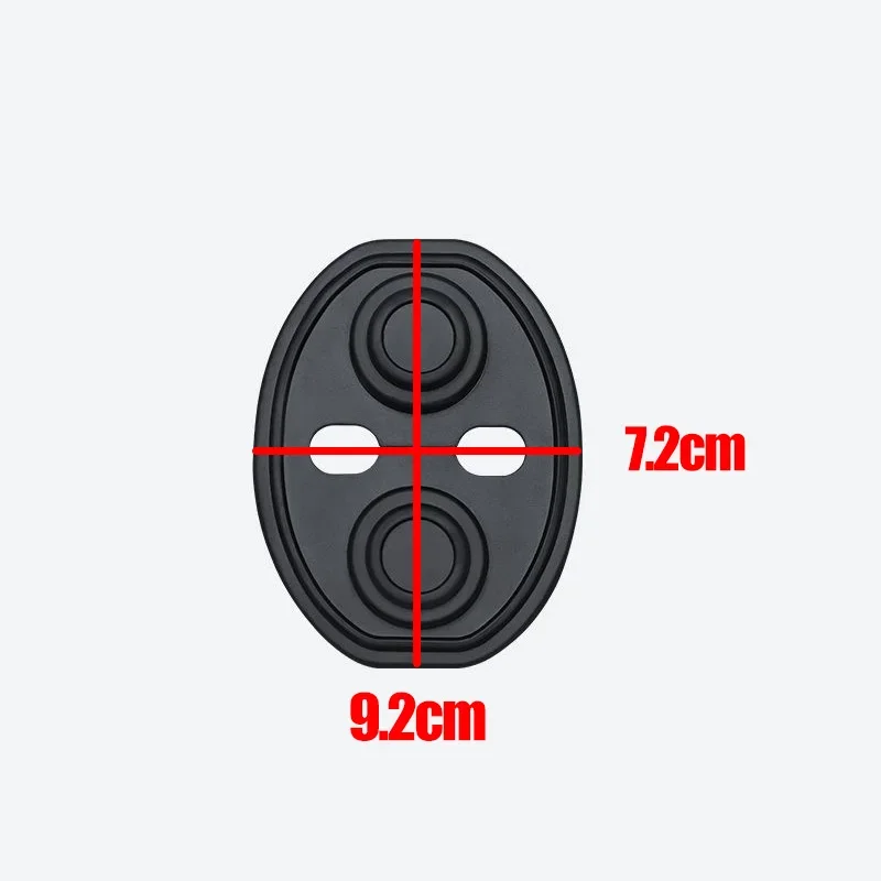 Upgraded Mute Silicone Car Door Shock Absorber Cushions, Shockproof Door Latch Protective Covers Auto Interior Accessories