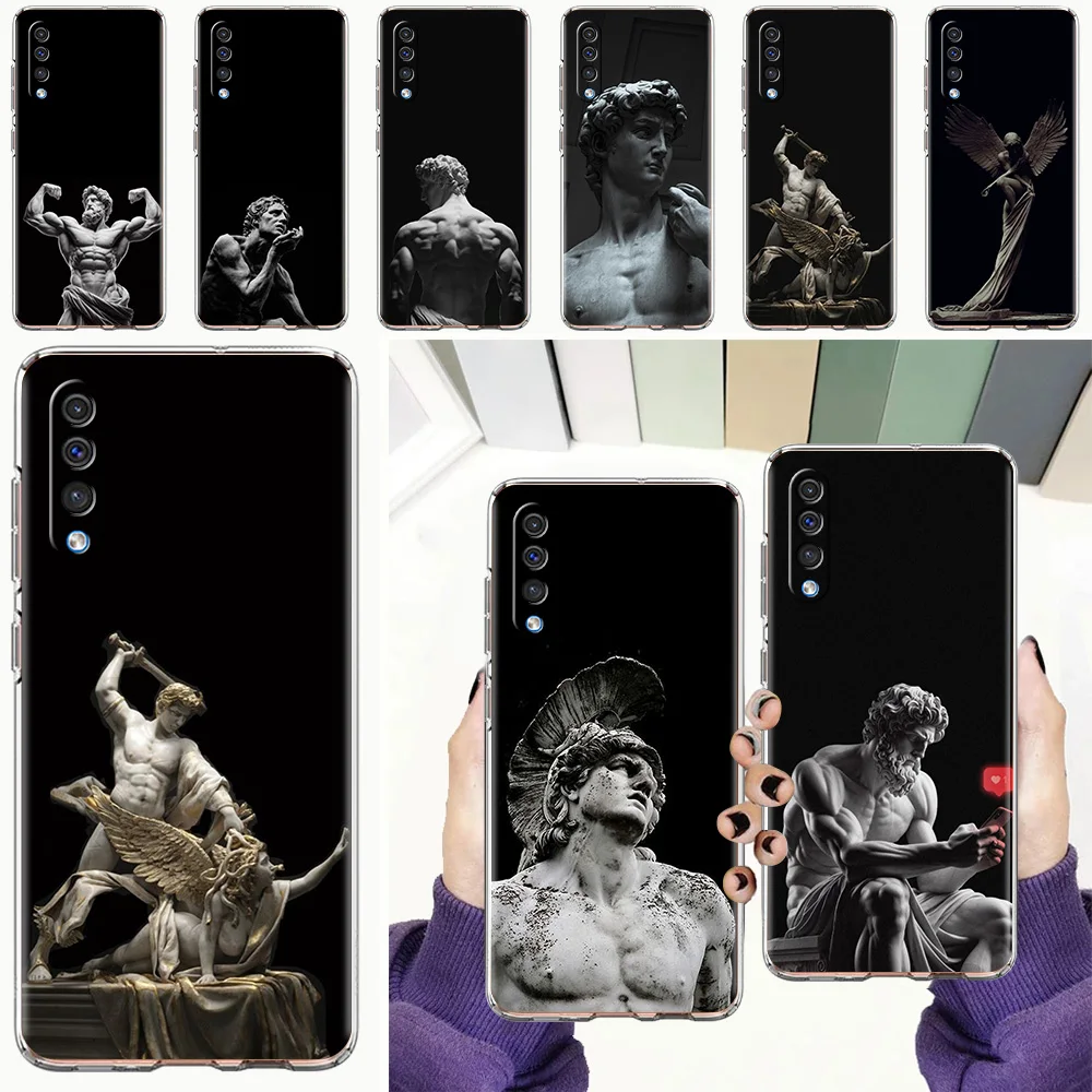 Phone Case For Samsung A56 A36 A26 A24 A16 A14 A12 A32 A50 A70 A22 A40 A34 A54 A42 A52 5G A04s A06 Cover Ancient greek sculpture