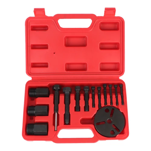 Imagen 2 del producto Extractor de compresor de coche, herramienta de embrague para coche FS6, C171, 6P y 148, aire acondicionado, 14 Kits de piezas