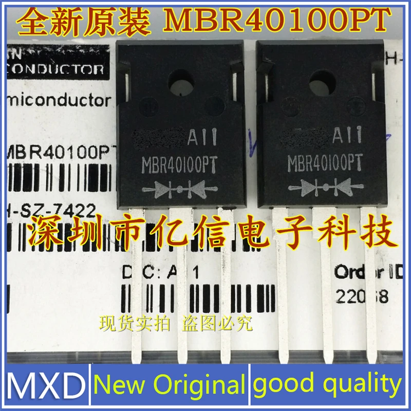 

5Pcs/Lot New Original Imported MBR40100PT 40A100V Schottky Genuine Can Be Taken directly. In Stock Good Quality