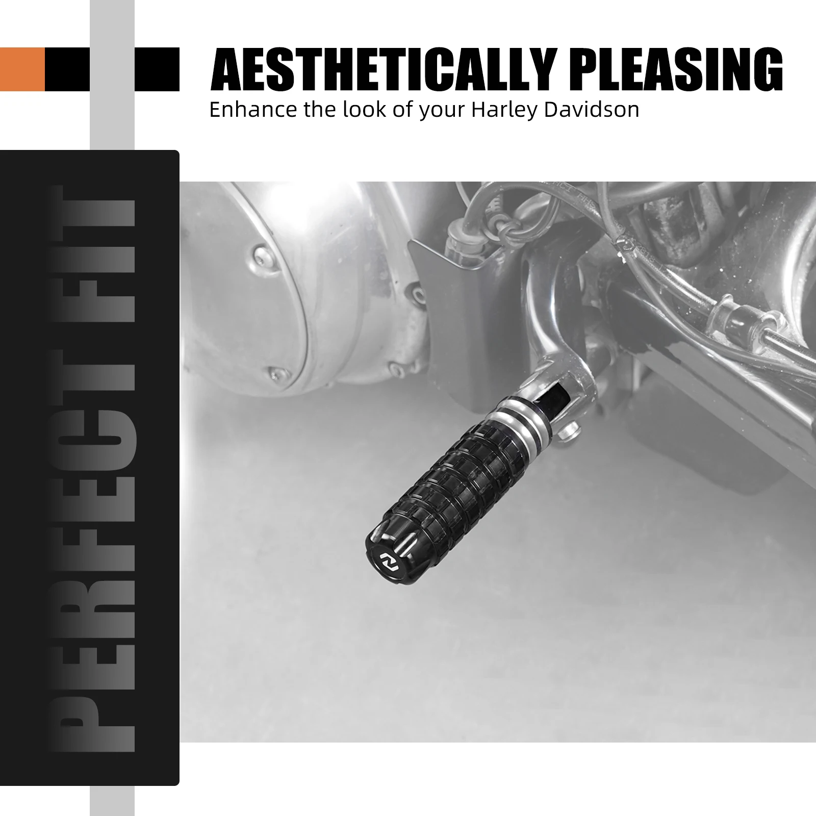 Beifahrerfußraste für Harley Sportster 883 XL883R Sportster 1200 XL1200C Iron 883 XL883N 2014–2020 Iron 1200 XL1200NS 2018–2021 – Detail 13
