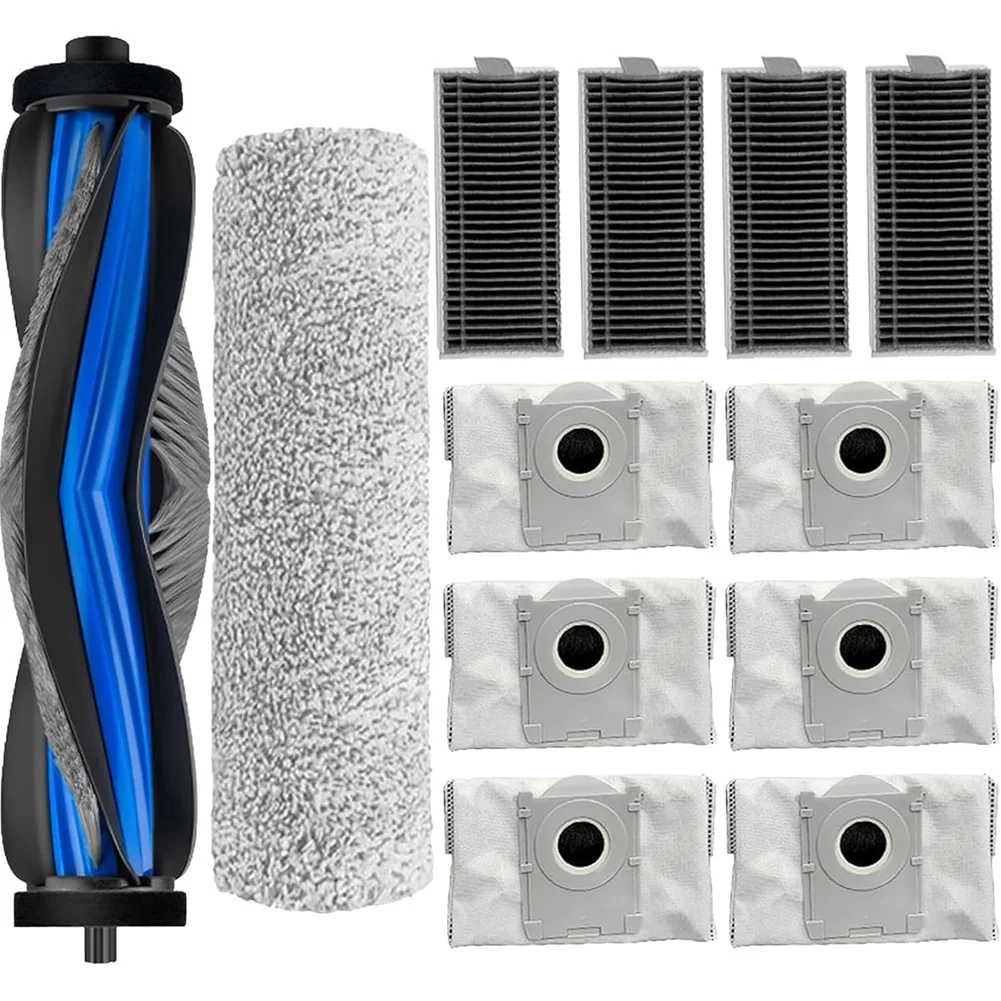 A88X Accessories Kit For Ecovacs Deebot X9 Pro Omni / X9 Pro Vacuum Cleaner Main Brush Mop Roller Dust Bag HEPA Filter