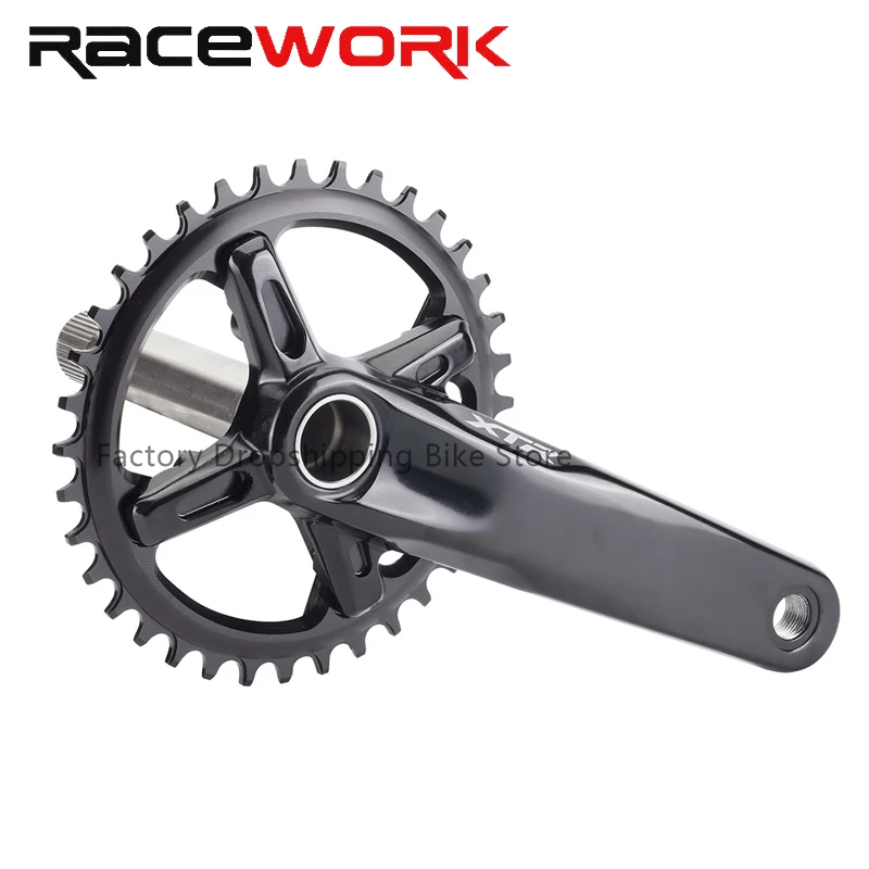 RACEWORK XTR Crankset 1x/2x 170mm Crank 104BCD Chainring 34/36/38T Hollowtech Crank With BB Connecting Rods For MTB Gravel Bike