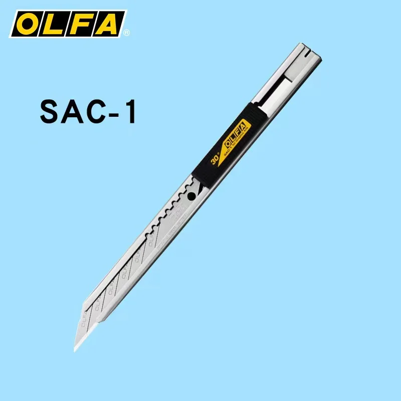 OLFA SAC-1(141B) Fine Workmanship Cutter Graphic Arts Stainlesssteel Knife 30 Degree (Replacement Blades SAB-10/DKB-10)