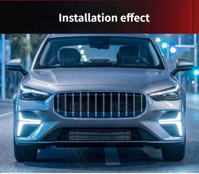 For Geely Emgrand 2026 Car Led Daytime Running Light Front Fog Light Modification Yellow Turn Signal 12V Daylights Accessories detail image 13