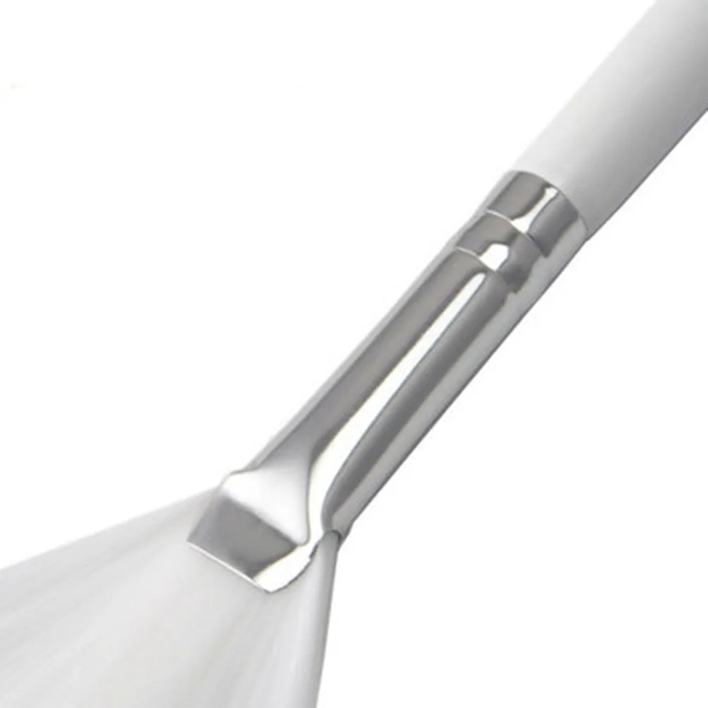 

Brush White Handle Fan Skin Care Shape Smooth Application Skincare Tool Mud Facial Fan Mask Diy Mask Applicator
