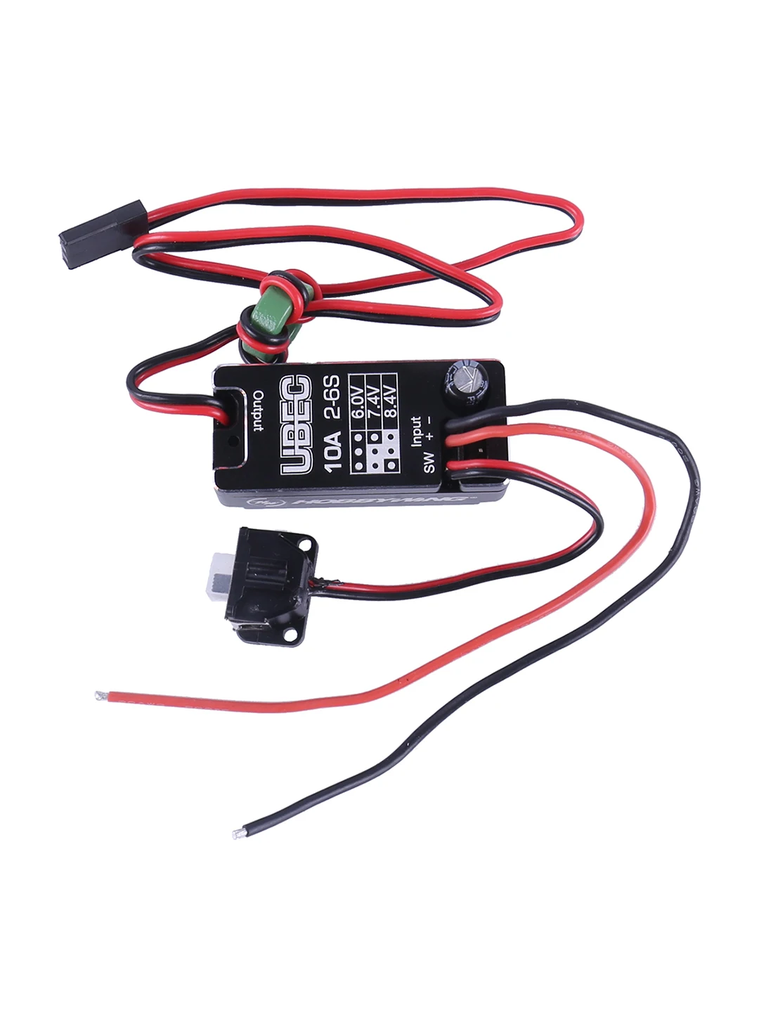 Hobbywing New Waterproof UBEC 10A Voltage Regulator Module 2-6S 6 / 7.4 / 8.4V 10A Adjustable Metal Shell BEC For RC Car Parts