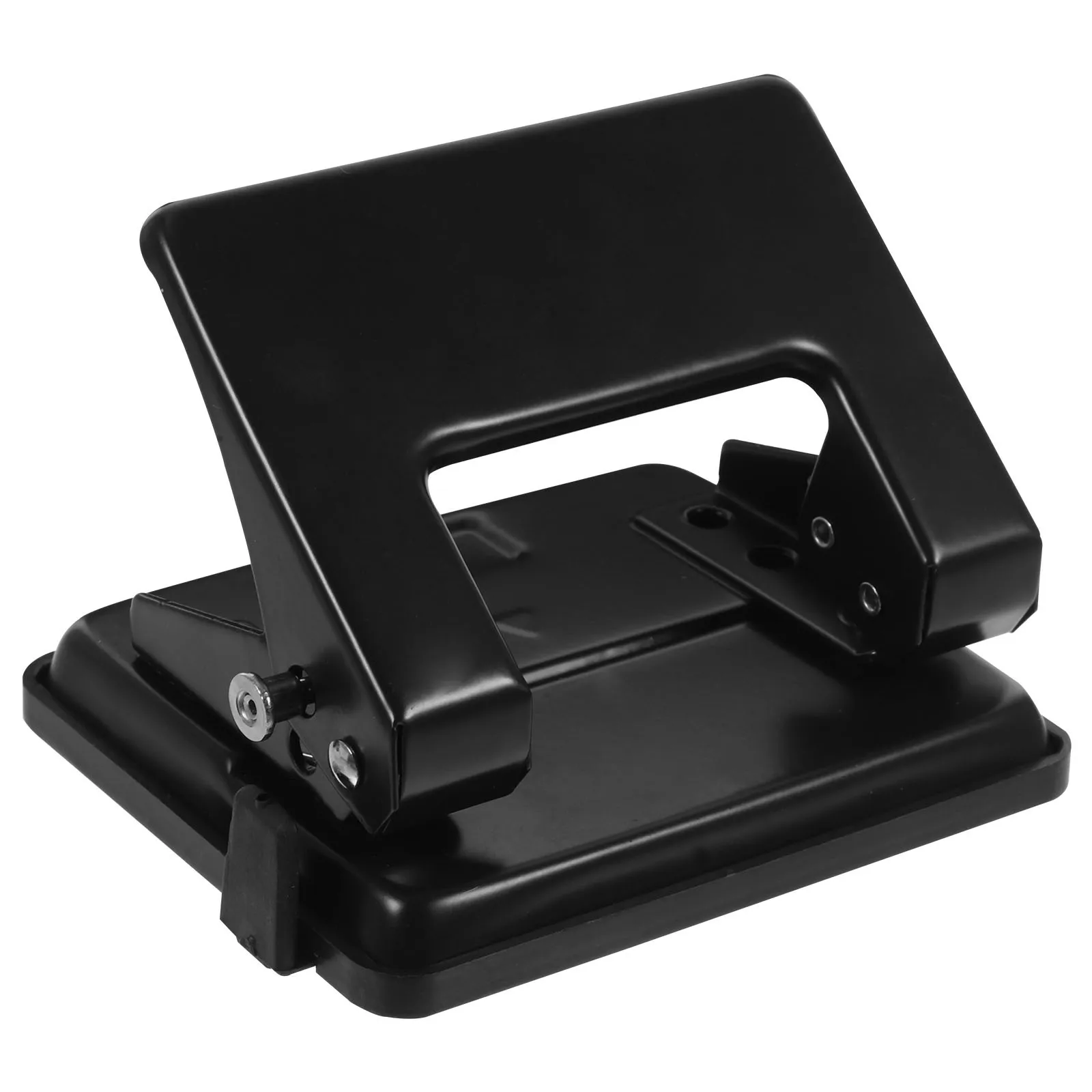 Compact 2 Hole Puncher Ergonomic Design Paper Hole Punch for School Office Card Art Work Multi-Function Planner Accessory