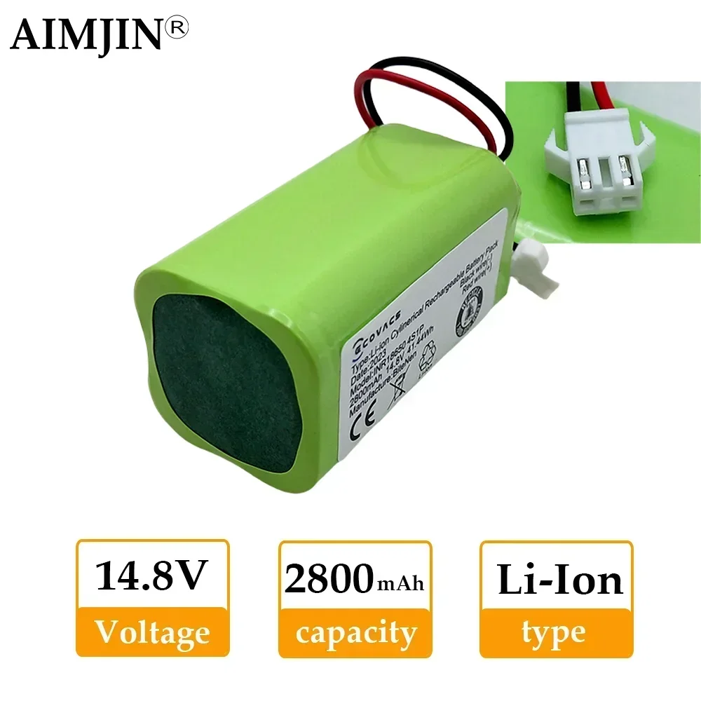 ل Conga Excellence 990 1090 Ecovacs Deebot N79S N79 DN622 Eufy Robovac 11 11S 12 35C X500 بطارية ليثيوم أيون 4S1P 14.4V 2800mAh