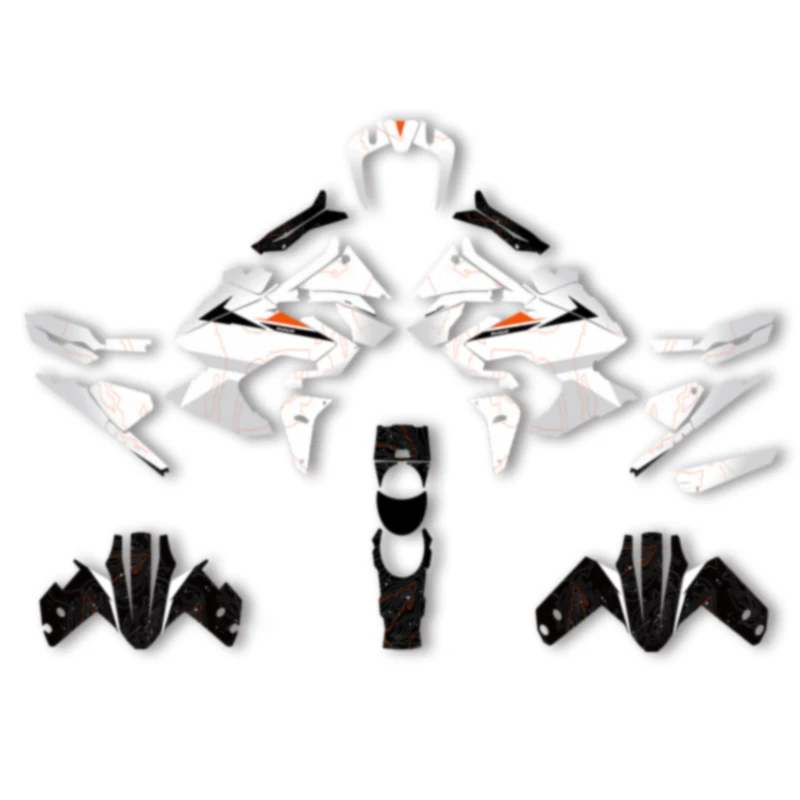 

DSMTECH Custom Motorcycle Graphics For KTM 2021 2022 2023 ADV 790 1290 R S Decal Stickers Kits 004
