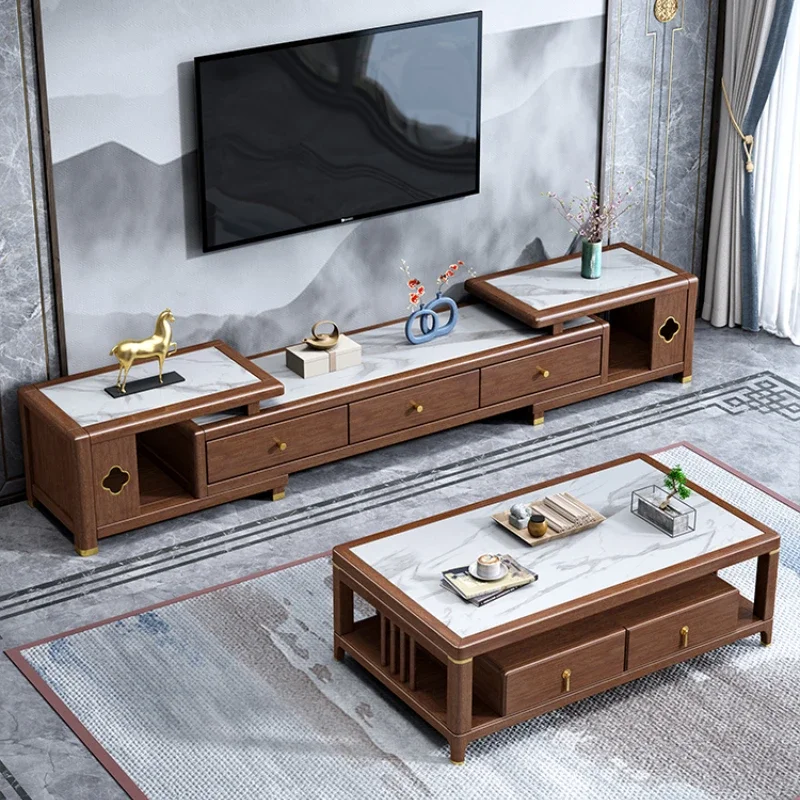 Coffee Table Tea Table Walnut Tea Table Table Living Room Home TV Cabinet Unit