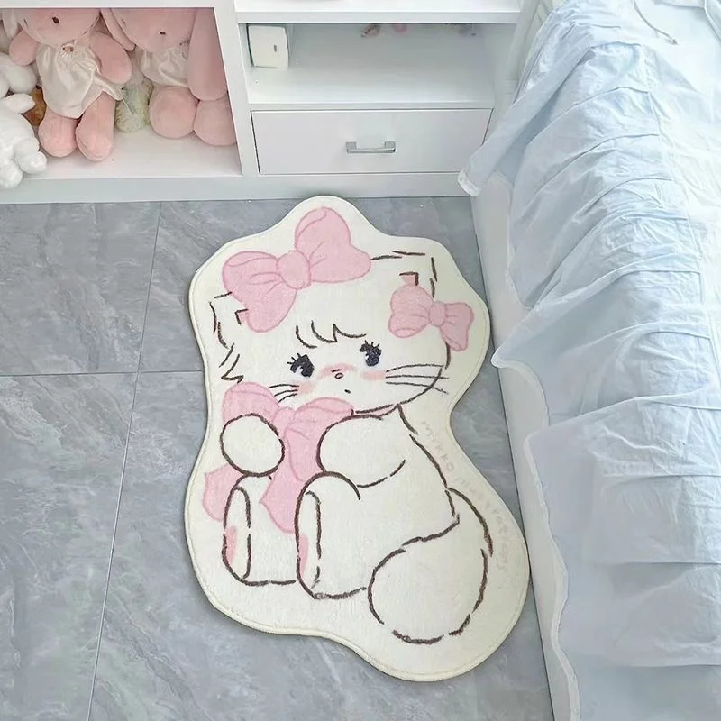 Cartoon Cute Animal Bear Carpet Kawaii Floor Mat Mikkoed Antiskid Thicken Soft Doormat Girl Bedroom Rug Living Room Decor