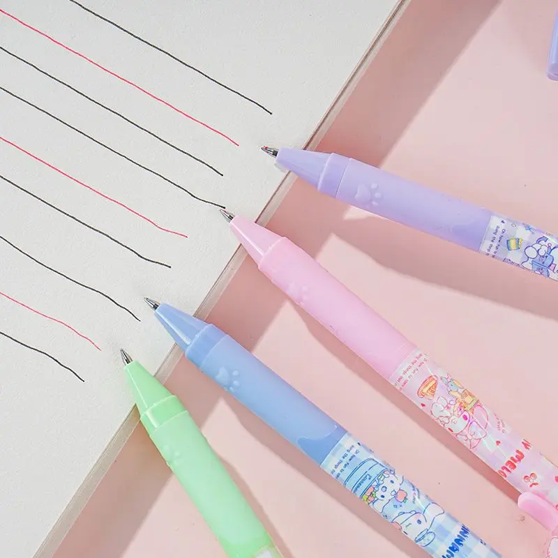 16 pcs/lot Sanrio Kuromi Melody Cinnamoroll Pochacco 3 Colors Gel Pen Cute Press Signature Pens Promotional Gift School Supplies