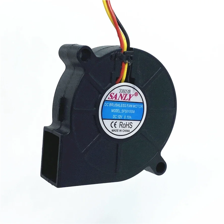 نافخ صناعي للمرطب ، مروحة تبريد ، 3PIN ، SF5015SM ، 12V ، 0.1A ، 5 من من من من ، 50x50x15 ، أصلي
