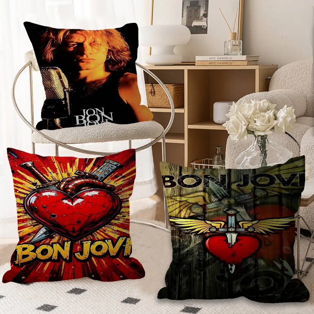 B-Bon Jovi Maple Design Cushion Cover Happy Autumn Harvest decor Holiday Decorati Pillow Cover