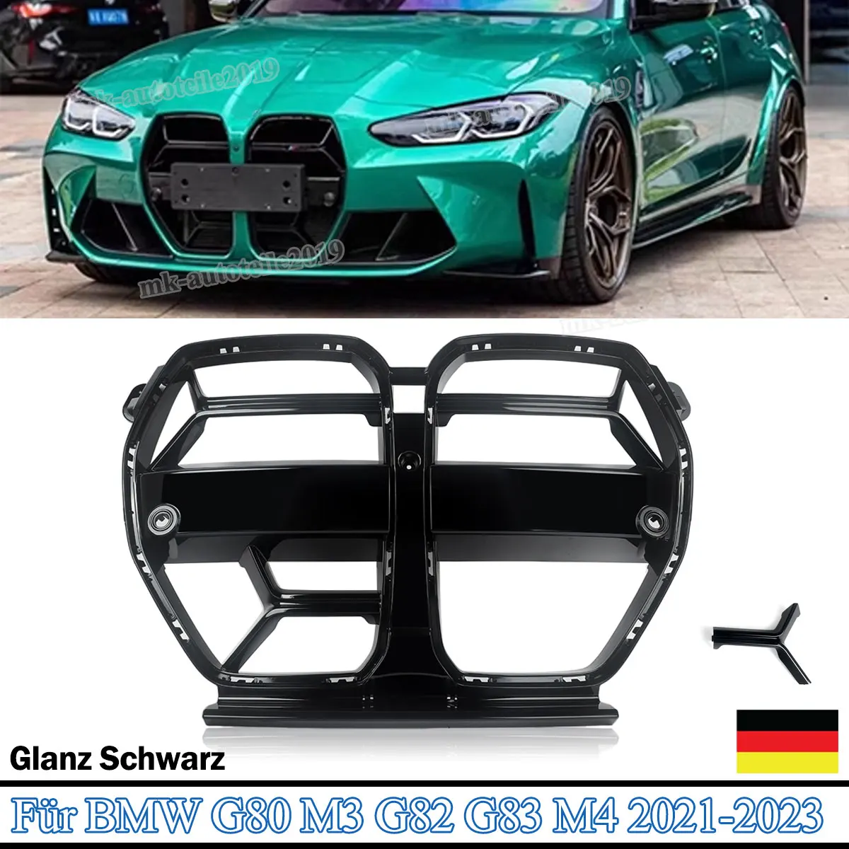 Image of Magickit STYLE Racing Grills für BMW G80 M3 G82 G83 M4 2020 2021 2022 2023 2024 2025 CSL Frontstoßstangengrill Autozubehör