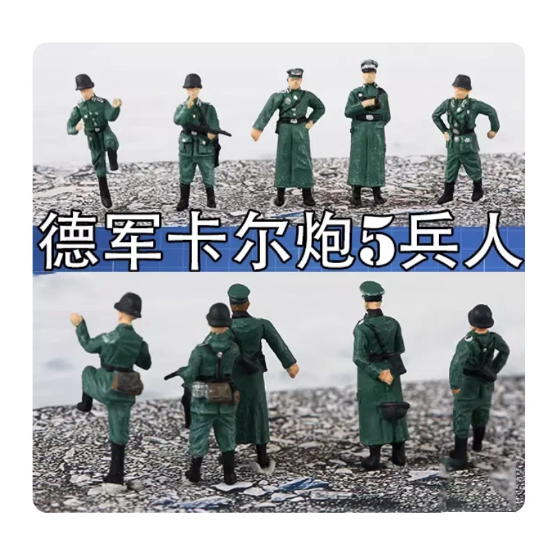 

Масштаб 1:72, из смоляного материала, немецкая зимняя форма, 5 солдатиков, подходят для сцен с танками, коллекционные декоративные подарки, для демонстрации.