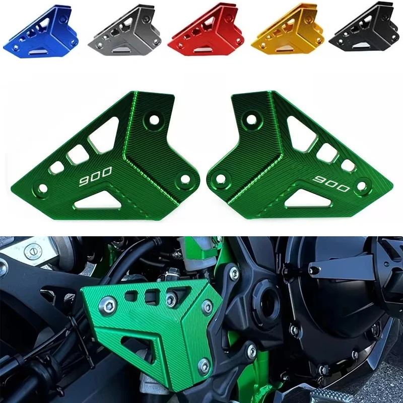 

Motorcycle CNC FootPeg Footrest Rear Set Heel Plates Guard Protector Fit For Z900 Z 900 2017-2024 2020 2021 2022 2023