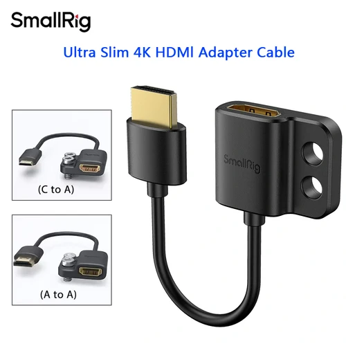 Cable adaptador SmallRig ultradelgado 4K tamaño completo macho a hembra A a A/C a A /D A A A para BMPCC 4K 6K para Sony A7SIII para Panasonic