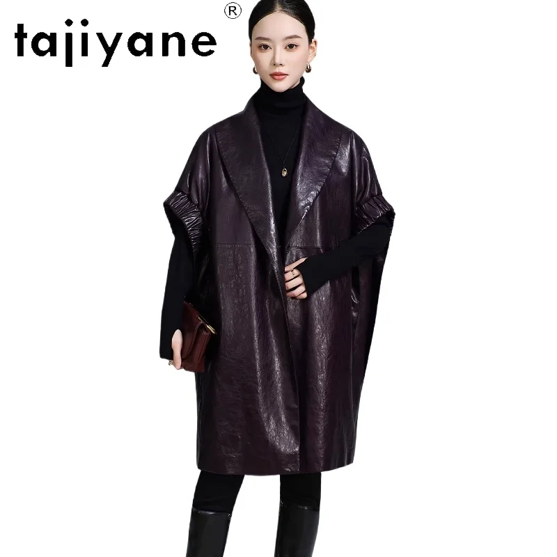 TAJIYANE 100% Genuine Leather Jacket Woman Luxury Sleeveless Sheepskin Vest White Duck Down Coat Winter Clothes Women 2025 신상아우터