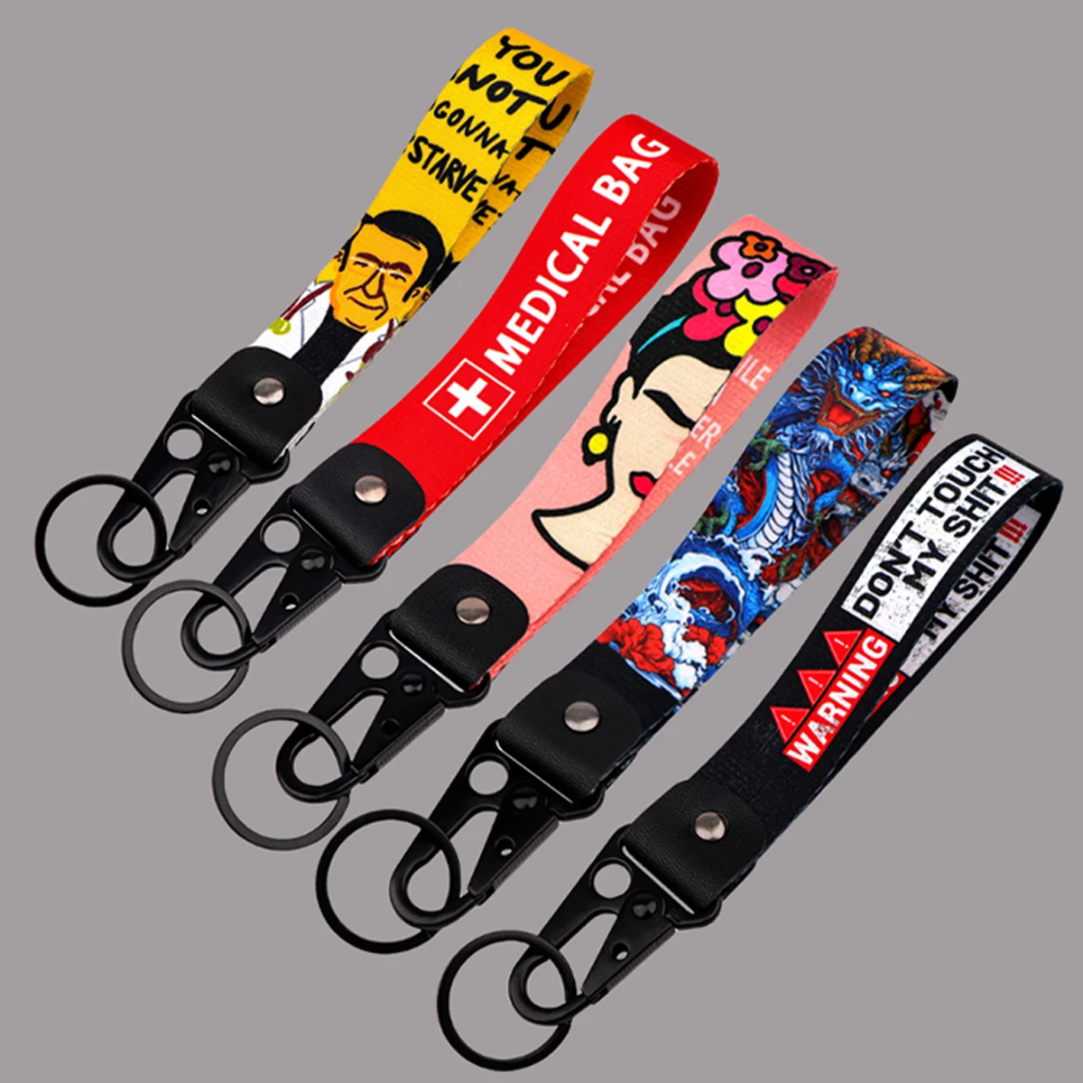 

Doctor Quotes Eagle Beak Keychain Feminism Short Lanyards Used in Phone Rope Badge Holder USB Portable Key Lanyard